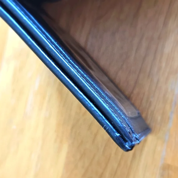 COACH Billfold ID Calf Leather Wallet - Black - Picture 11 of 14